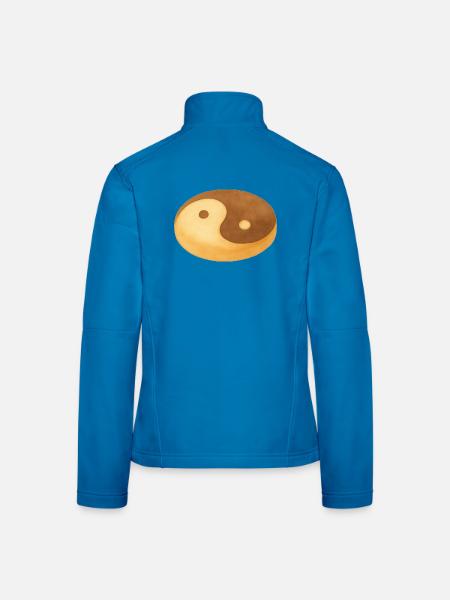 Yin-Yang-Keks - Frauen Softshelljacke - Lichtblau - Hinten