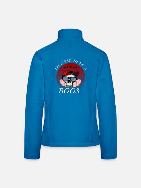 Lustige Halloween-Buhrufe - Frauen Softshelljacke - Lichtblau - Hinten