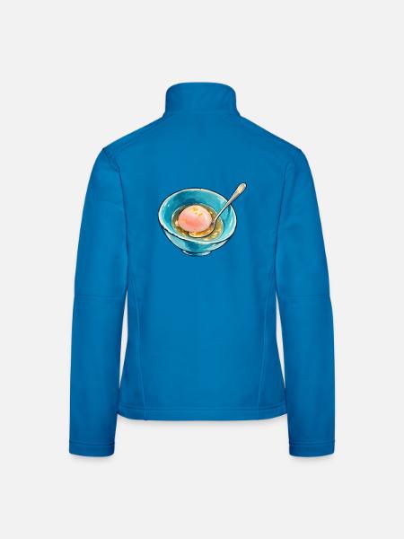 Blaue Aquarell-Eierschale - Frauen Softshelljacke - Lichtblau