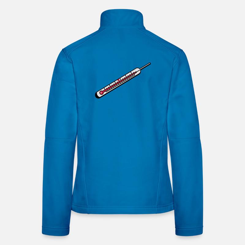 Ein Quecksilber Thermometer Frauen Softshelljacke