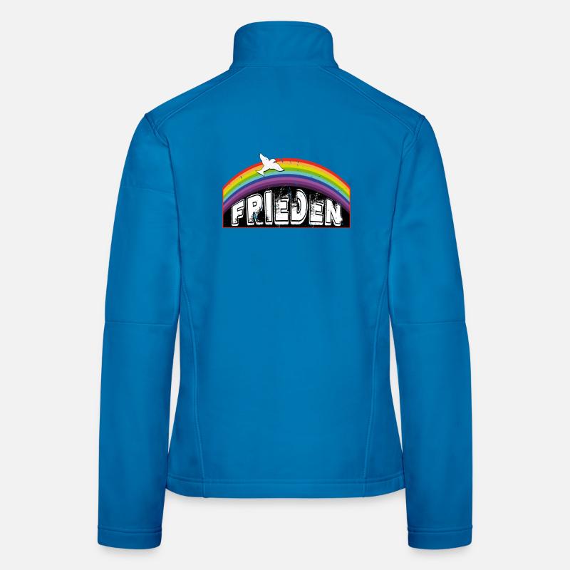 RAINBOW Regenbogen FRIEDEN Frauen Softshelljacke