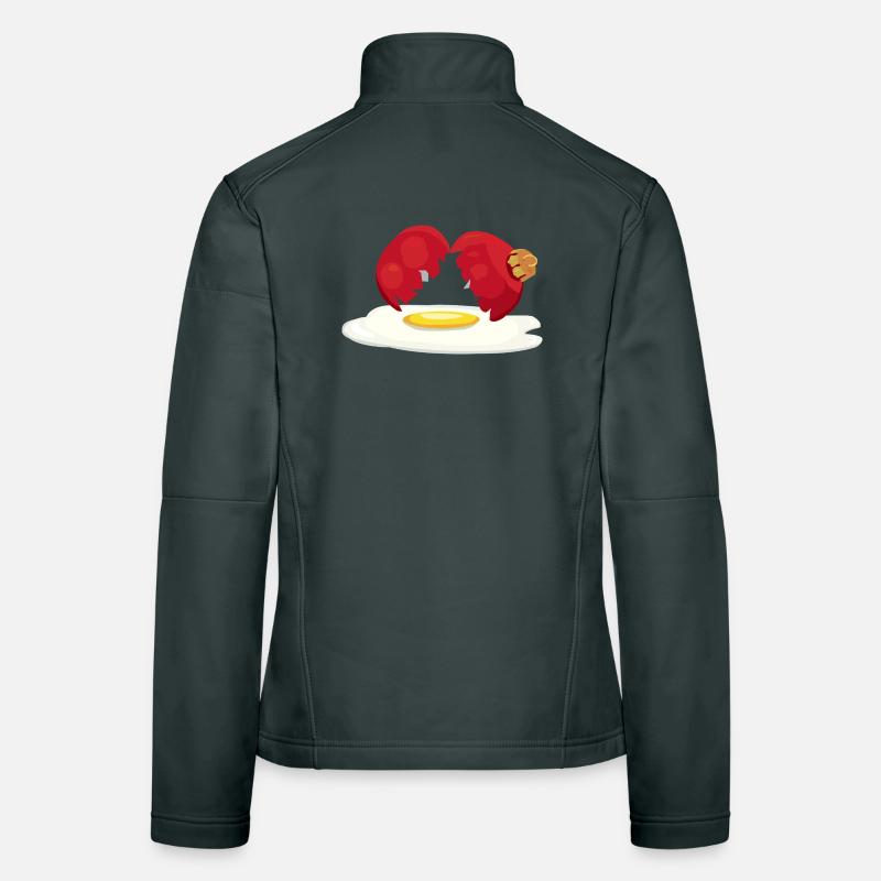 Weihnachtskugel zerbrochenes Ei Frauen Softshelljacke