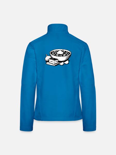 Bortsch - Veste en tissu softshell Femme - bleu clair - Dos