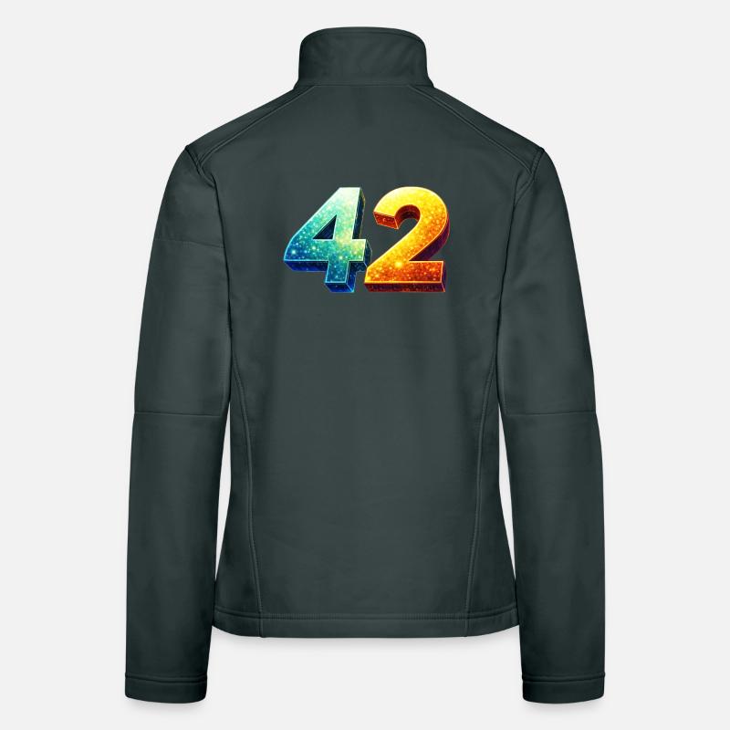42 Cosmic Number – Design de nerds et science-fiction Veste en tissu softshell Femme