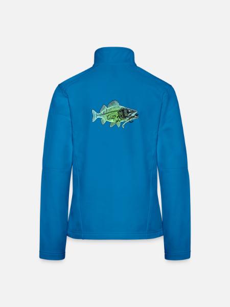 Röntgen Zander - Frauen Softshelljacke - Lichtblau - Hinten