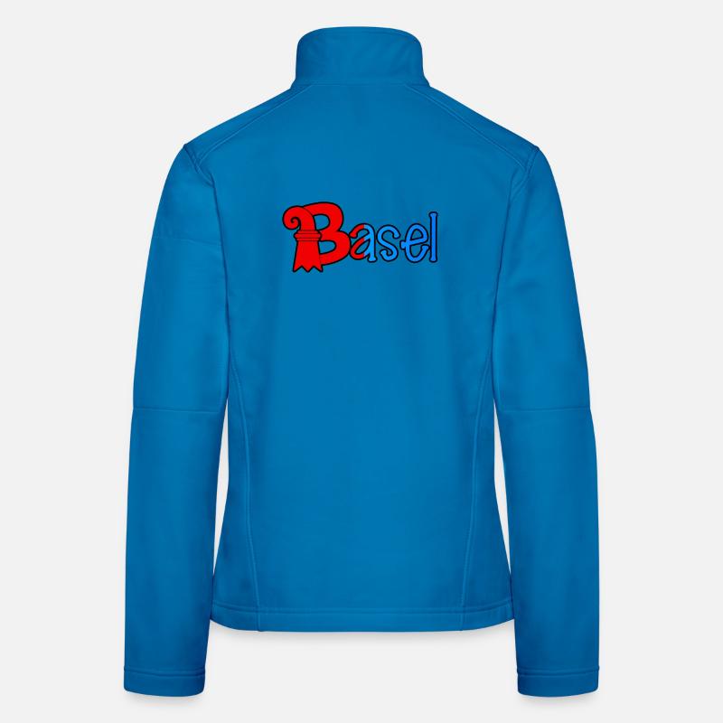 Basel RedBlue Rook Logo Women's Softshell Jacket