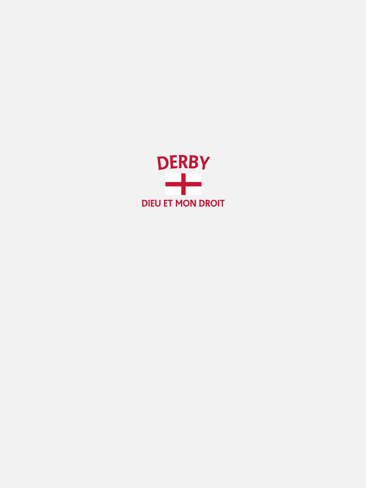 Derby England Flagge Design - Frauen Softshelljacke - Lichtblau - Hinten