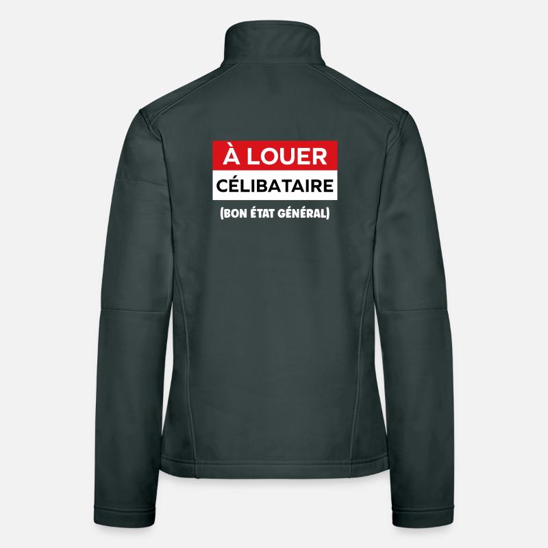 célibataire Veste en tissu softshell Femme
