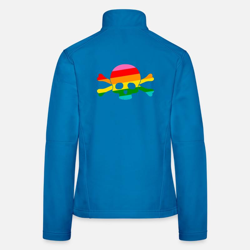 Rainbow Skull Women's Softshell Jacket