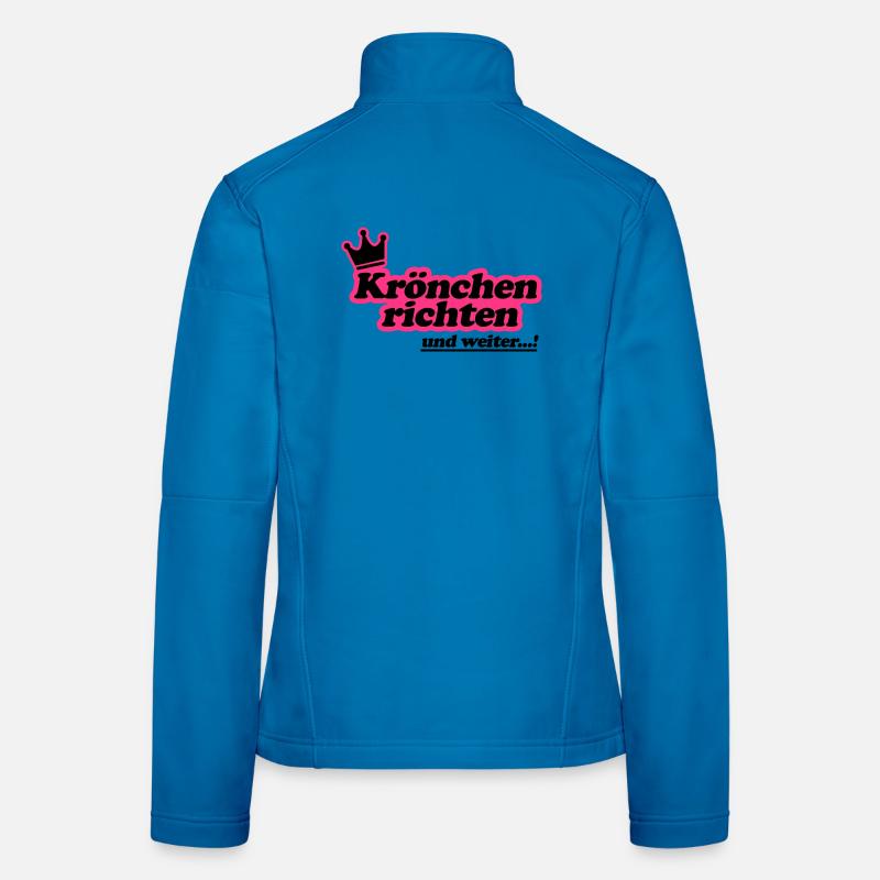 Krönchen richten 2Farben Frauen Softshelljacke