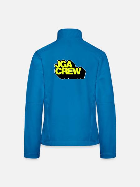 JGA-Crew 3D - Frauen Softshelljacke - Lichtblau - Hinten