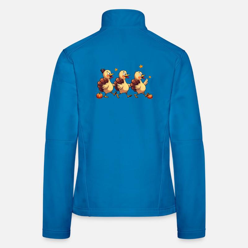 Bébé dinde de Thanksgiving Veste en tissu softshell Femme