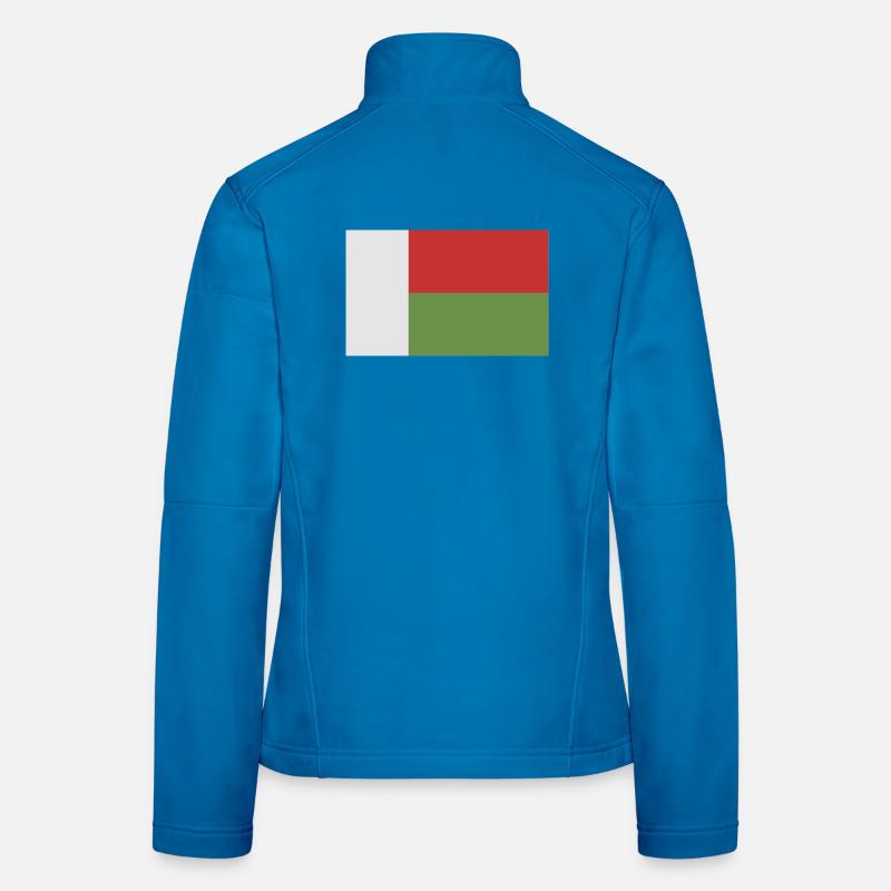 Drapeau de Madagascar Veste en tissu softshell Femme