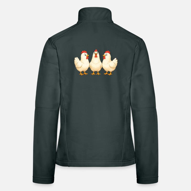 Poulets Veste en tissu softshell Femme