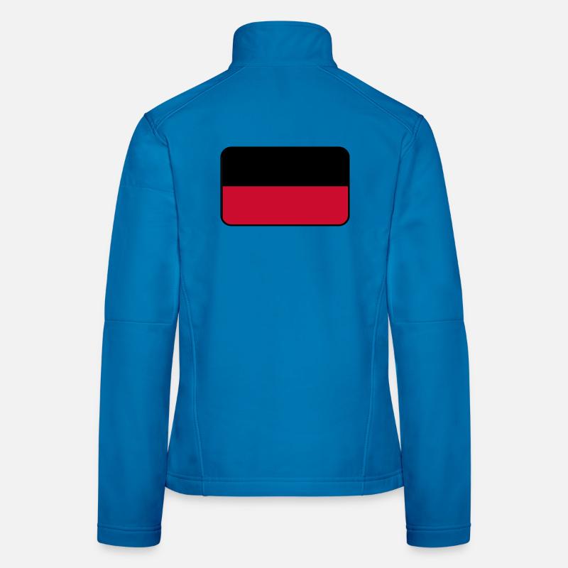 Emblème du drapeau de Nimègue Veste en tissu softshell Femme