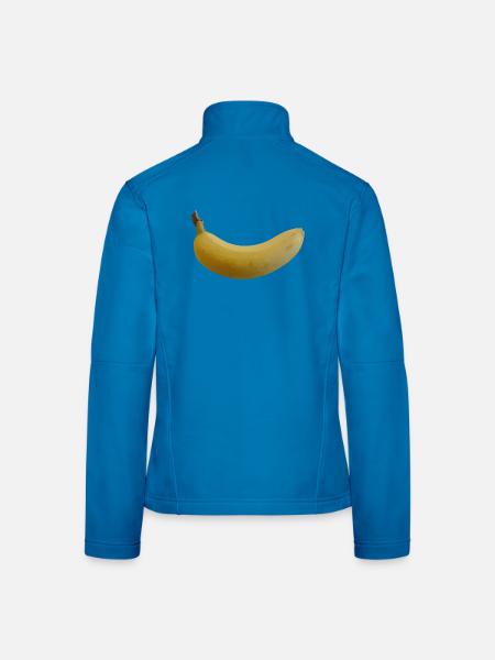 Banane - Frauen Softshelljacke - Lichtblau - Hinten