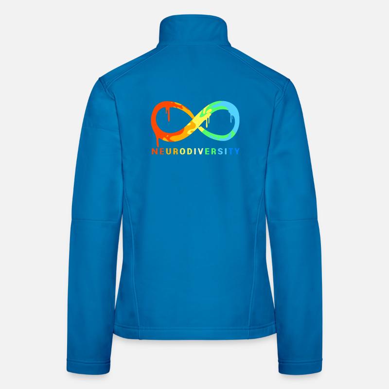 Neurodiversity Autism Brain ADHD Asperger Women's Softshell Jacket