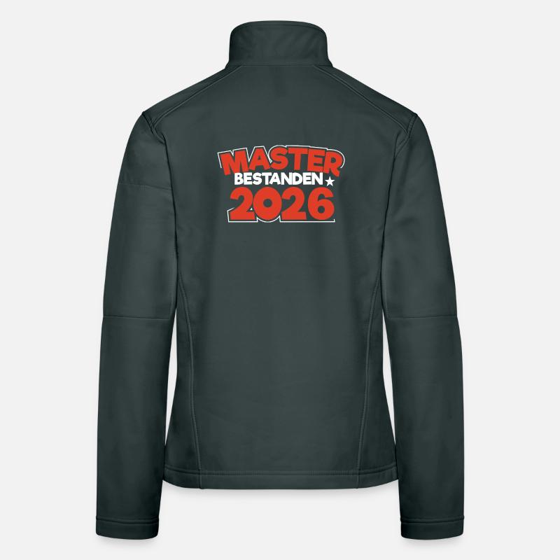 Master 2026 Masterabschluss Promotion Sponsion Frauen Softshelljacke