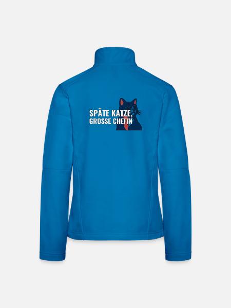 Geschenk zur Adoption einer älteren Katze - Frauen Softshelljacke - Lichtblau - Hinten