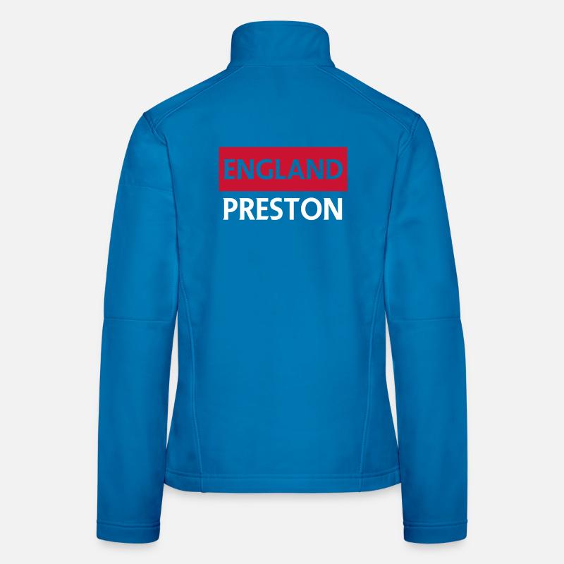 Conception du logo de Preston en Angleterre Veste en tissu softshell Femme