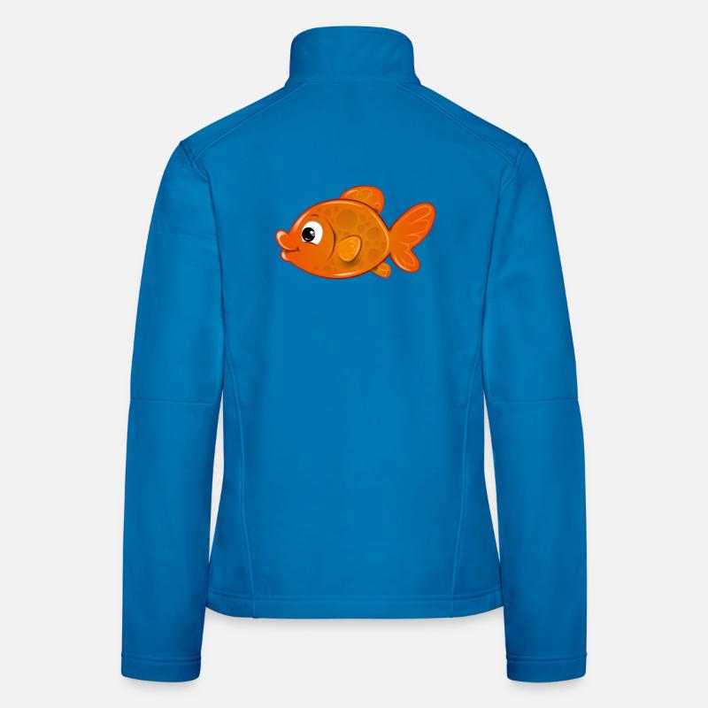 orange fish Women's Softshell Jacket