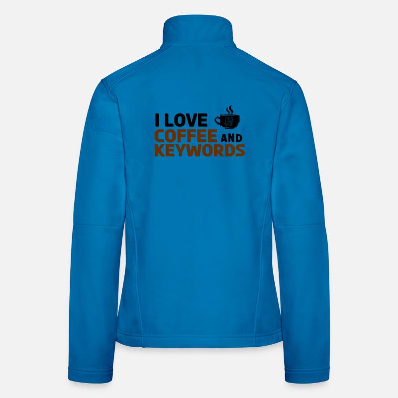 Faute de frappe dans les mots-clés du café Veste en tissu softshell Femme