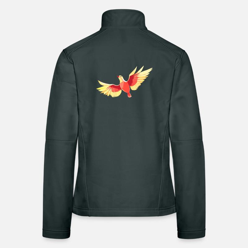 Vogel, der am Himmel schwebt Frauen Softshelljacke