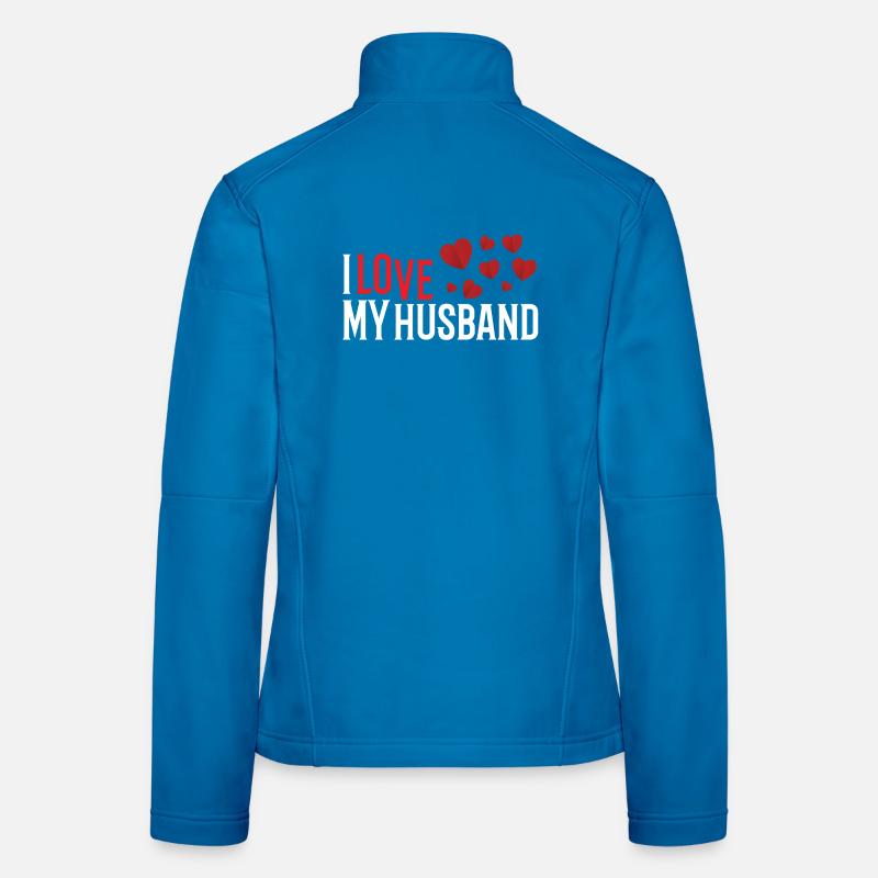 J'aime mon mari Veste en tissu softshell Femme