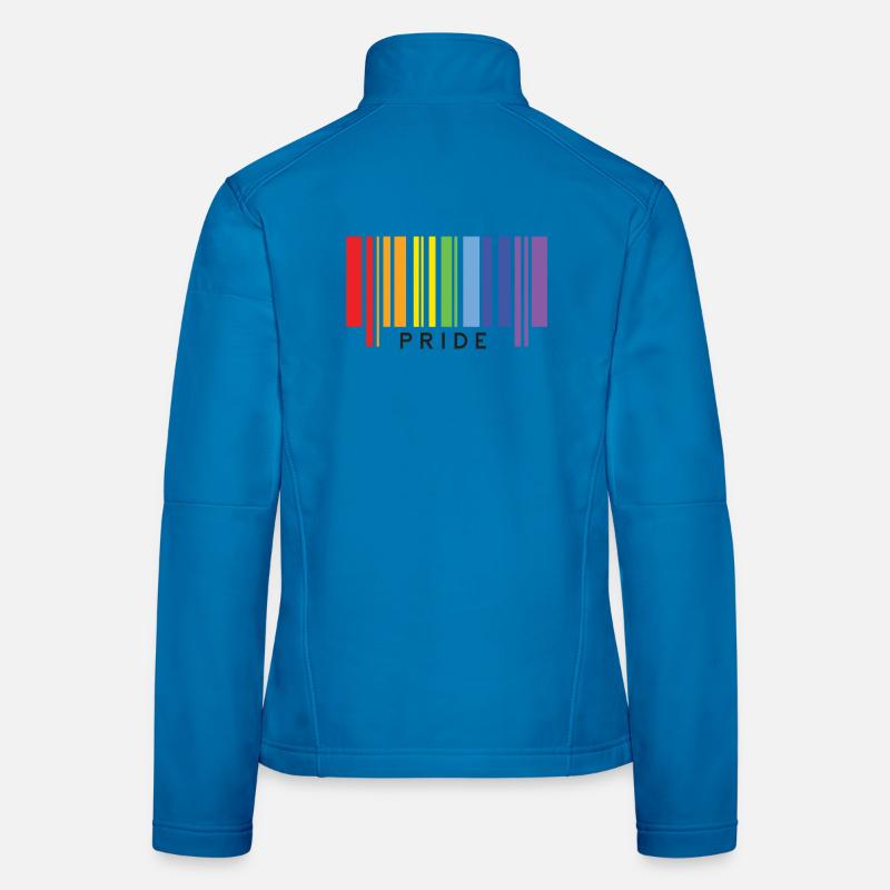 Fierté LGBTQ+. Veste en tissu softshell Femme