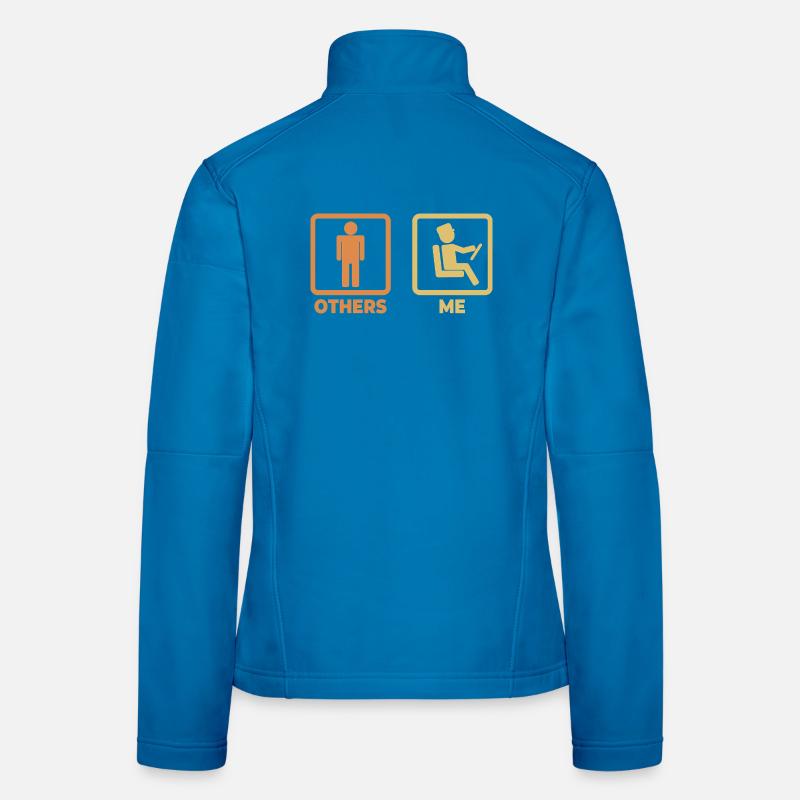 Busfahrer Strichmännchen Frauen Softshelljacke