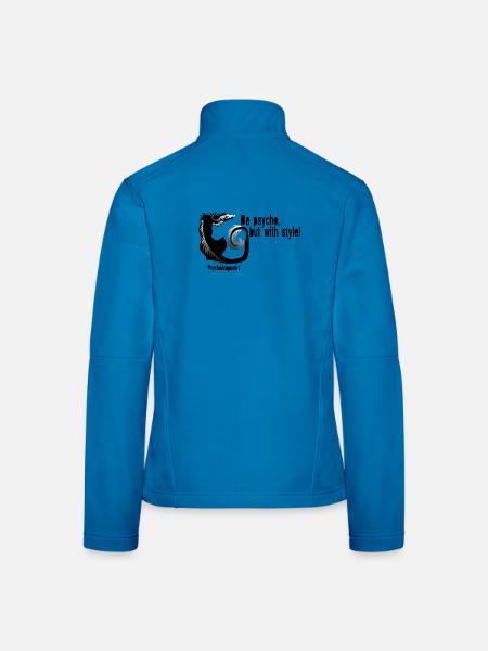 PsychoStyle - Frauen Softshelljacke - Lichtblau - Hinten