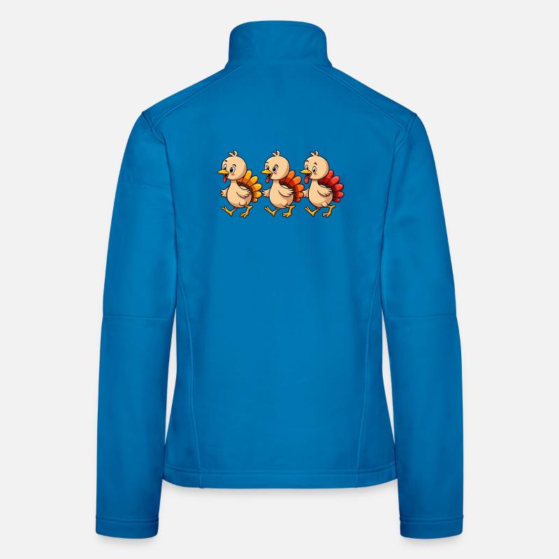 Bébé dinde de Thanksgiving Veste en tissu softshell Femme