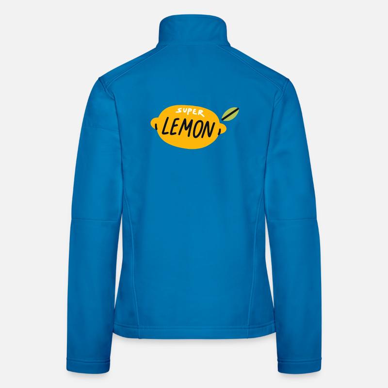 Super Lemon Shirt Cute Fruit Design Summer Women's Softshell Jacket