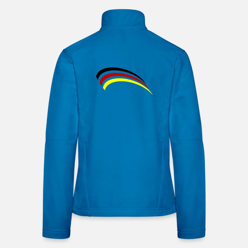 Conception du drapeau allemand Veste en tissu softshell Femme