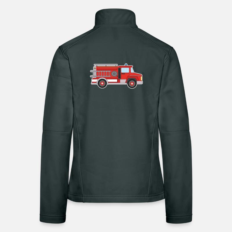 Fire engine Women's Softshell Jacket