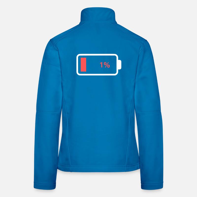 Empty Battery 1% Icon Women's Softshell Jacket
