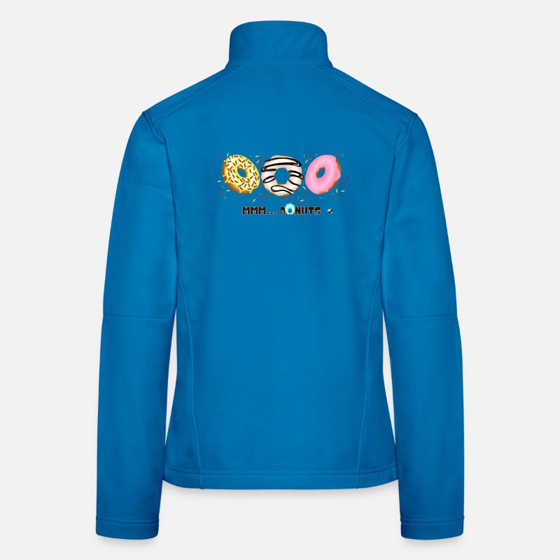 Glazed Donuts with Sprinkles Illustration Women's Softshell Jacket