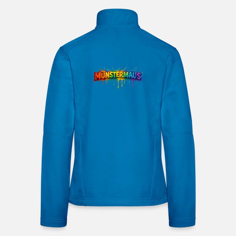 MünsterMaus Colour Splash Veste en tissu softshell Femme