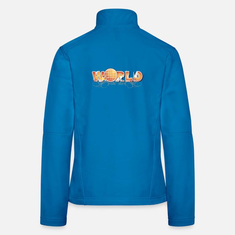 WORLD LOGO decorated Women's Softshell Jacket