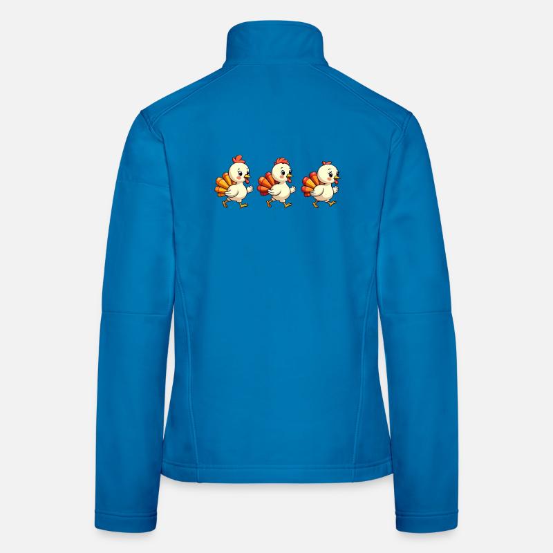 Bébé dinde de Thanksgiving Veste en tissu softshell Femme