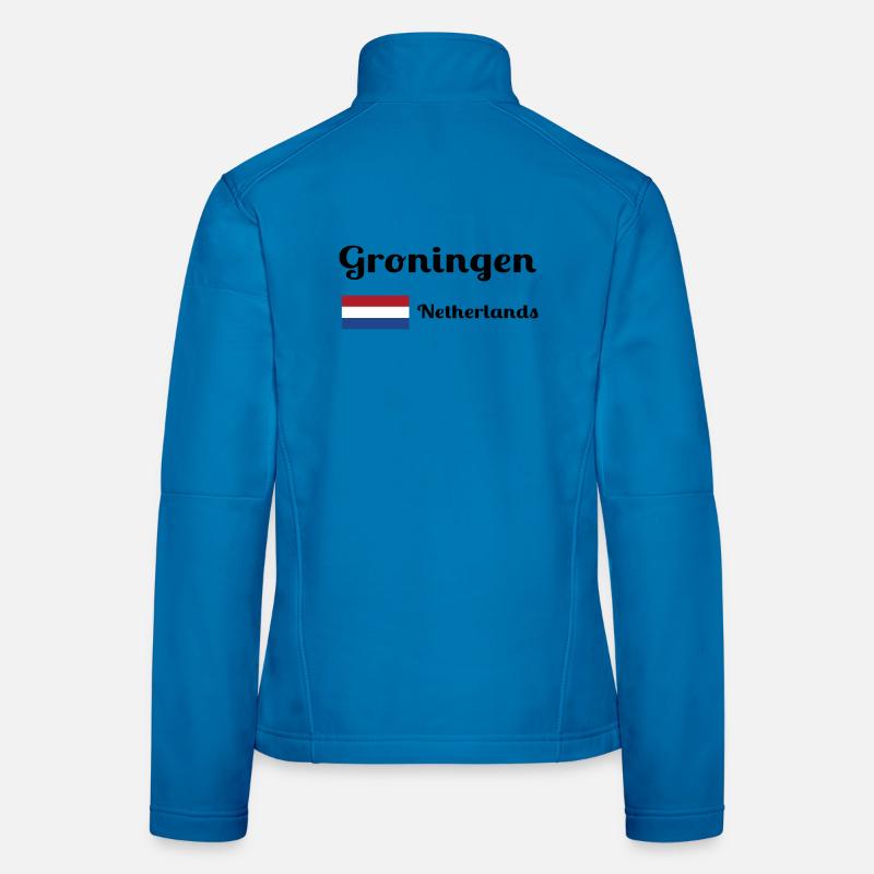 Groningen Netherlands- Stylish prints Women's Softshell Jacket
