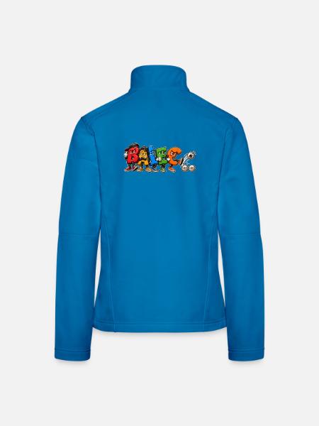 BALÈC – Humor Je M'en Fous - Frauen Softshelljacke - Lichtblau - Hinten