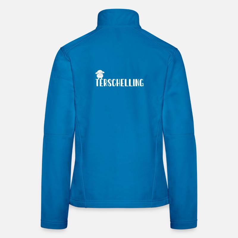 Süßes Schaf Terschelling - Frauen Softshelljacke - Lichtblau