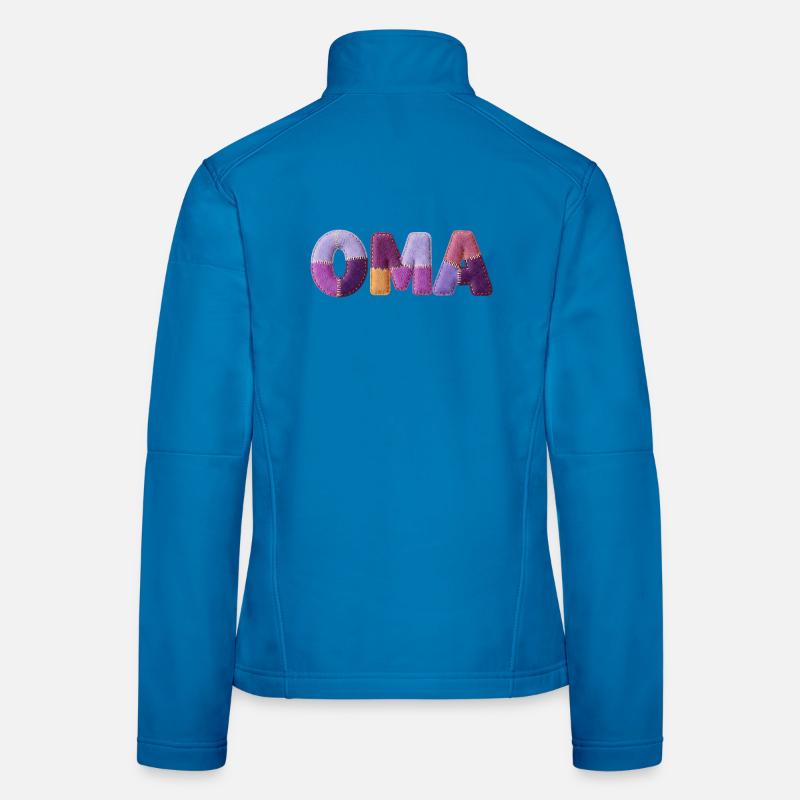 Granny Patchwork Letters Top Trend Women's Softshell Jacket