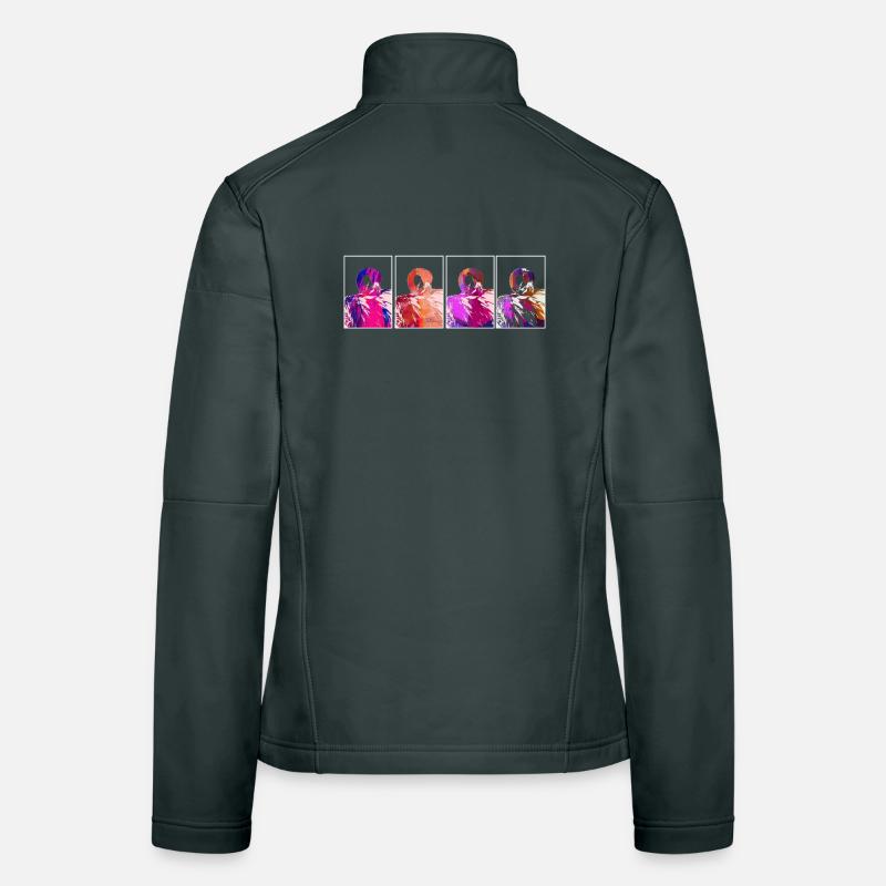 Flamingos Frauen Softshelljacke