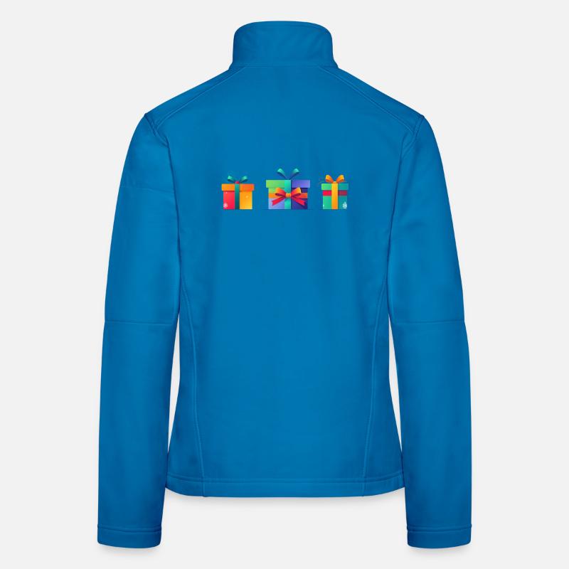 Rainbow Gift Boxes Trio Women's Softshell Jacket