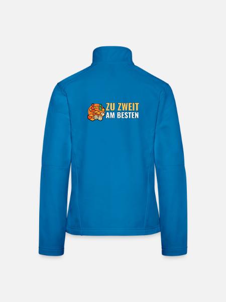 Brettspiele für 2 Zu zweit am besten. - Frauen Softshelljacke - Lichtblau - Hinten