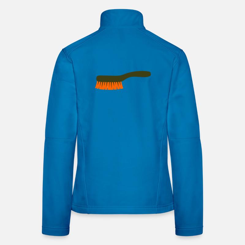 Mushroom Brush Tool Collector Women's Softshell Jacket