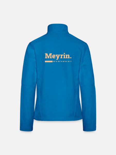Meyrin Koordinaten - Frauen Softshelljacke - Lichtblau - Hinten