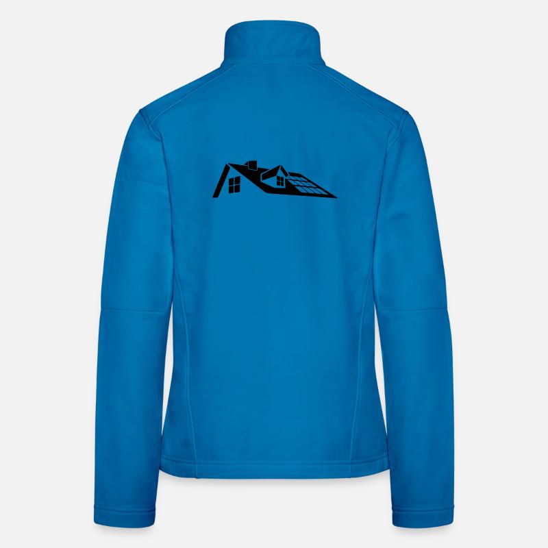 Conception de toit moderne - lucarne avec panneaux solaires Veste en tissu softshell Femme